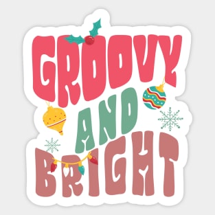 Groovy And Bright Text Sticker